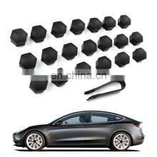 2021 New Style External Decoration For Tesla Hub Screw Cover Anti Corrosion Wheel Hub Shroud Kit Model Y thumbnail-1