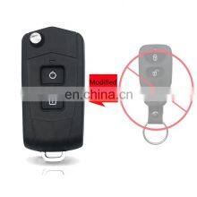 2 Buttons Remote Smart Car Key Shell Fob Cover Blank Case For Hyundai Santa Fe 2006 - 2010 thumbnail-1