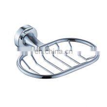 Bathroom Stainless Steel Wire Soap Basket Container Wall Mounted Chromed Zinc