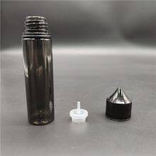 Clear Black 60ml Tall V3 E-liquid Bottle Childproof Squeeze Plastic Pet E-juice Vape Oil Dropper Bottle thumbnail-3