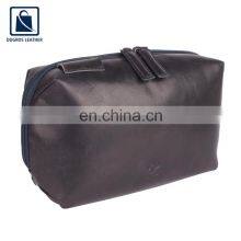 High Quality Best Selling Water Proof Lining Material Genuine Leather Toiletry Bag From Trusted Indian Exporter thumbnail-2