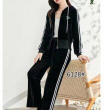 Spring And Autumn Gold Velvet Suit Female Middle-Aged And Elderly Women's Sportswear Loose And Western Style Two-Piece Suit thumbnail-5