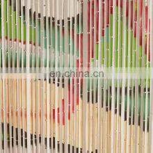 Handmade Organic Bamboo Beaded Door Curtain New Style Beaded Painted Door Curtain Wholesale thumbnail-2