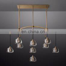 Modern Hemisere Round Luxury American Design Blown Glass Chandelier for Hotel Living Room and Kitchen Ceiling Lighting thumbnail-5