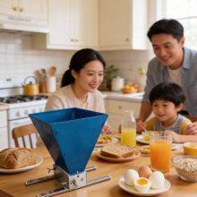 DY-222 Manual Twin-roll Carbon Steel Wheat Grinding Machine, Malt and Various Grains and Cereals Household Grinding Equipment thumbnail-5