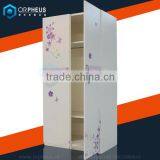 2016 Portable Double Door Closet Storage Bedroom Space Clothes Organizer Wardrobe Wooden Almirah Designs Quality Choice thumbnail-1