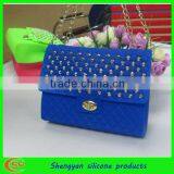 Fashion Silicone Rubber Bags With Long Chain Strap and Studs Design 2013 thumbnail-1