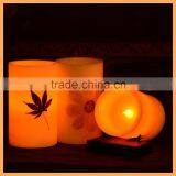 Embedded Maple and Flower Flameless Led Candle Light thumbnail-5