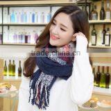 New Warm Winter Mohair Tassel Plaid Fashion Ladies Neck Scarf thumbnail-2