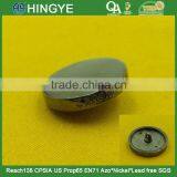 25mm Side Logo Flat Face Metal Shank Button -- MJ2638 thumbnail-1