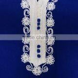 the Newest Short Sleeves Big Area Rope Embroidery Maxi Dress thumbnail-5