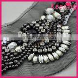 New Arrival Handmade Black Beaded Neckline for Garments thumbnail-3