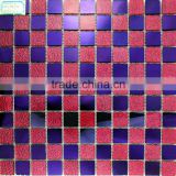 Mixed color glass tiles, mirror glass mosaic wall tiles -edge grinding glass mosaic- good building material