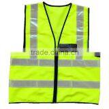 Wholesale 2014 News OEM 100% Polyester High Quality Highway Waistcoat With Zipper & ID Pockets thumbnail-2