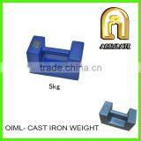 10kg 20kg Test Weight for Crane , Cast Iron Counter Weight