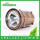 New Design Solar Lantern Outdoor Camping Light Golden Color Rechargeable Camp Lamp Torch Multifunctional Torch thumbnail-2