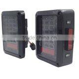 Jee-p LED Tail Lights for 2007-2015 Jee-p Wrangler Tail Light Brake Reverse Light Rear Back Up Turn Singal Lamp DRL thumbnail-2