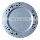 Colorful Charger Plate, Charger Tray, Metal Charger Plate thumbnail-1