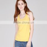 Women's Plain Cotton Jersey Sleeveless Tank Top Shirt Running Singlet OEM ODM Type Clothing Factory Manufacturer Guangzhou