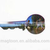 2016 Custom Creative Cheap Key Shape Flat Paper Fridge Magnets for Gifts thumbnail-1