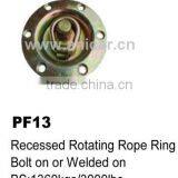 PF13 Recessed Rotating Rope Ring Pan Fitting for Truck Van thumbnail-1