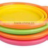 PVC and BPA Free Flexible Silicone Collapsible TRAVEL PET / DOG BOWL