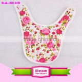 In Stock OEM Service Supply Type Custom Boys Bibs floral snaps baby items of 2016 child boutique blanks organic cotton baby bib