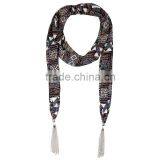 Top Sale Funny Tetris Printing Scarf, Crumpled Scarf thumbnail-3