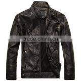 Custom High Quality Original YKK Zippers Faux Leather Jackets thumbnail-2