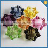 Wholesale Beautiful Coloured Lead Free Colored Glass Candle Holder Tea Light Candle Holder thumbnail-3
