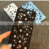 Cute Hollow With Luxury Pearl Design PC Plastic Cover Case For IPhone 6 6s thumbnail-2