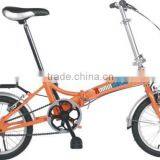New Design China Factory 6 Speed 16" Folding Bike With Hi-ten Frame and Fork thumbnail-3
