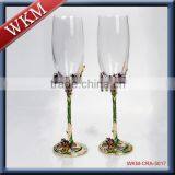 Iris Flower Hot Sale Classic Artwork Champagne Glass Quality Choice thumbnail-2