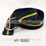 Colorful Strip Printed Webbing Canvas Cotton Belt