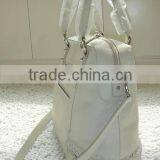 Women Leather Decorate Women Leather Tote Bag Oversize Purse Tote Weekender Bag thumbnail-5