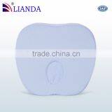 Soft Blue Baby Head Support Pillow, Baby Head Positioning Pillow, Organic Cotton Baby Memory Pillow thumbnail-1