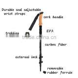 4 Seasons Accessories Quick and Easy Lock Cork Handle Carry Bag 100% Carbon Fiber Trekking Poles Walking Stick thumbnail-6