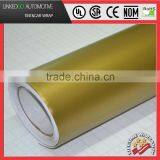 Promotional Car Accessory Vinyl Sticker Gold 1.52*30M Self-Adhesive Matte Vinyl Wrap thumbnail-1