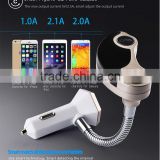 2016 New Arrival Smart bluetooth car charger with fm transmitter, bluetooth hands free calling/ car mp3 player/dual USB charging