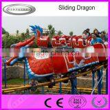 Amusement Park Rides Kids Game Playground Sliding Dragon Small Roller Coaster for Sale thumbnail-2