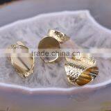 Mixed Colors Agate Geode Ring Golden Electroformed Freeform Drusy Druzy Gem Stone Jewelry Rings thumbnail-2