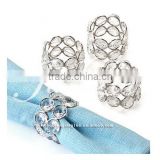 wedding table decoration supplies crystal Napkin buckle for wedding centerpieces
