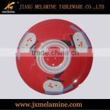 X'mas Design Round Melamine Chip and Dip Plate thumbnail-1