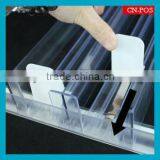 Supermarket Plastic Pusher for Goods Dividing