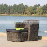 Alum Chaise Lounge With Folding Awning Beach Sun Lounger thumbnail-3