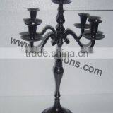 Black Candelabra Wedding Centerpieces And Metal Religious Candelabra With Candel thumbnail-6