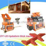 Cheap Price Good Performance SY1-20 Tanzania Soil Interlocking Brick Machine for Sale Industrial Hydraulic Clay Solid Blocks thumbnail-3