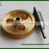 High precision CNC Machining part, machining brass gear, spare part for electric motor