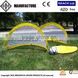 Two Portable Foldable 4ft Soccer Goal Pair Pop Up Goal Net thumbnail-1