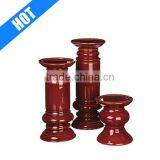 Hot Sale Personalized Blue Color Glazed Decorative Ceramic Votive Candle Jar thumbnail-1